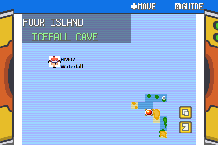 Sevii Island HM location